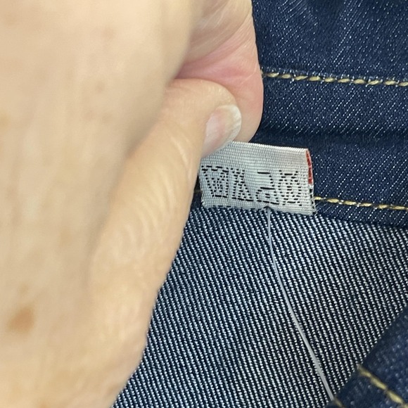 Mishan Coat Women XL Blue Denim DRESS Long Button Front Western Pockets READ - Picture 7 of 16